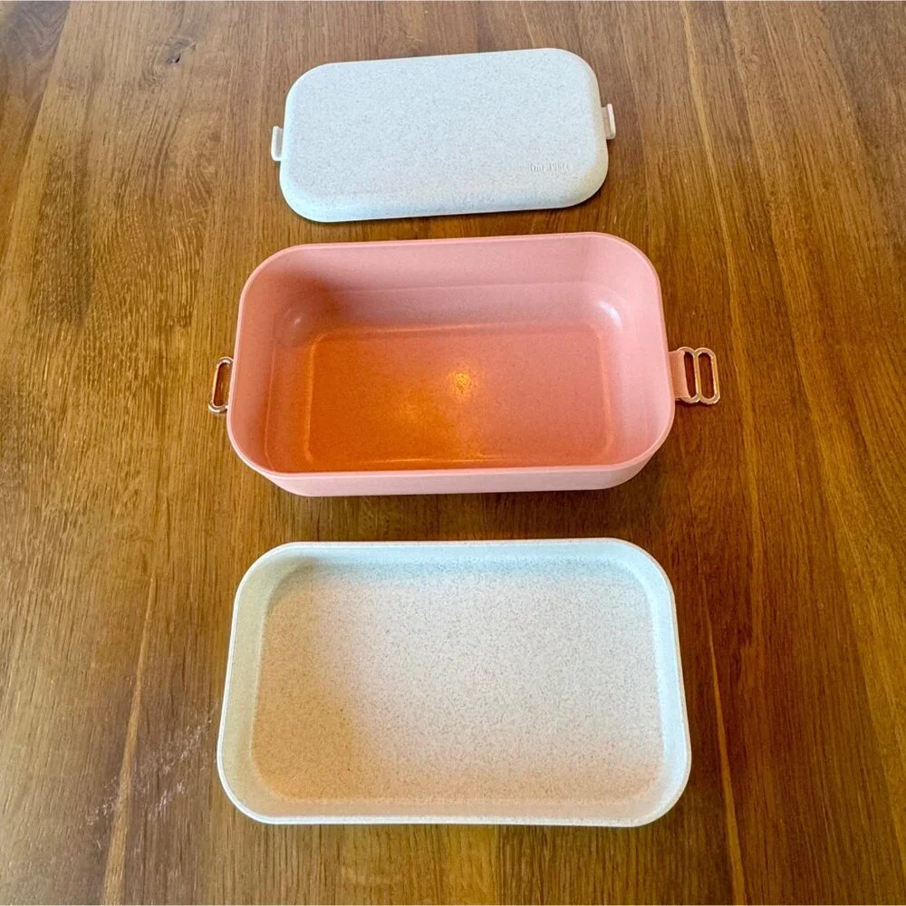 OUR PLACE Layered Lunchbox Set With Utensils NEW Bento Lunch Box Snacks NIB - Picture 3 of 7